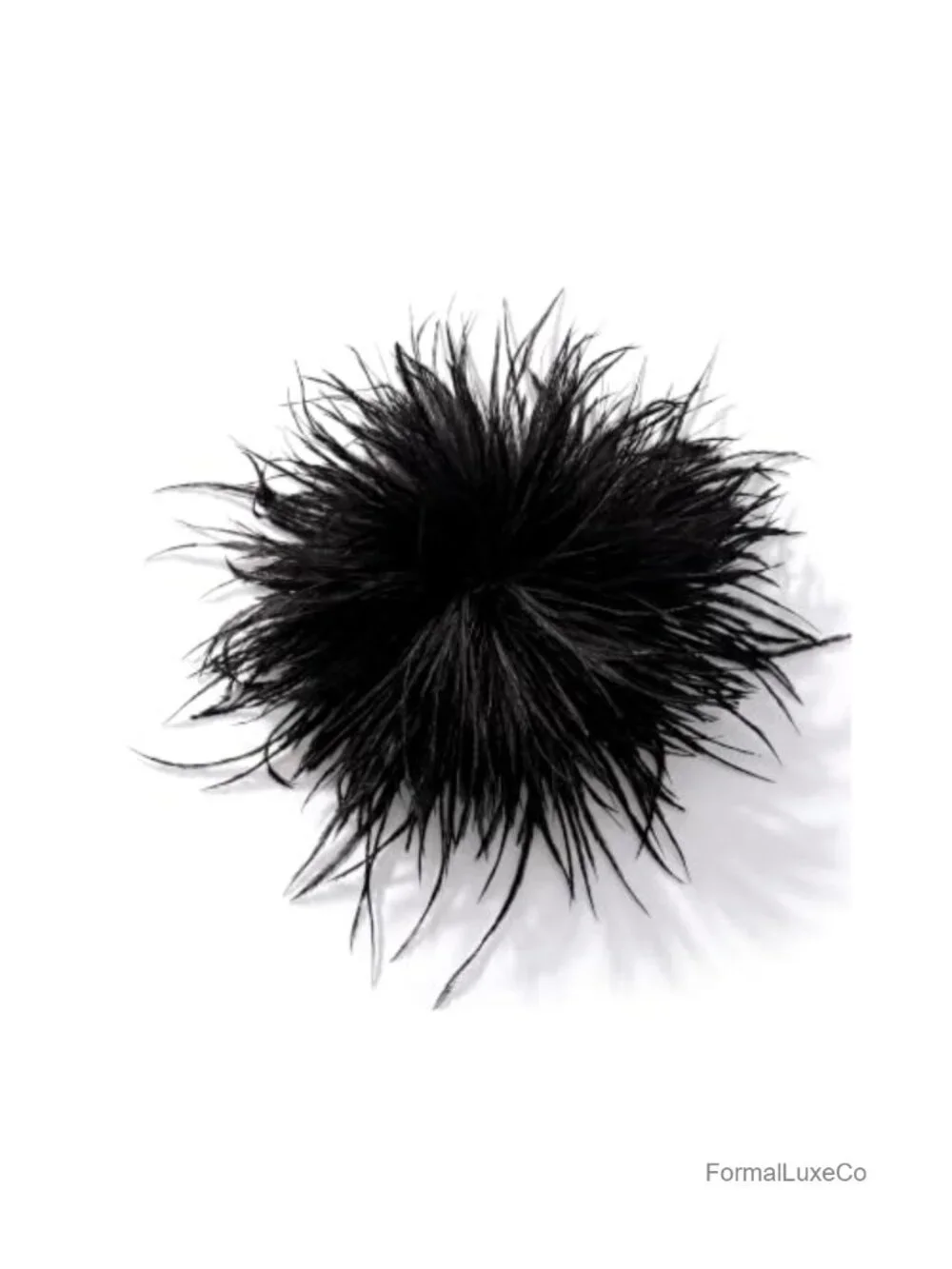 Large Feather Flower Brooch Pin for Women - Oversized 6 Inch, Metal
